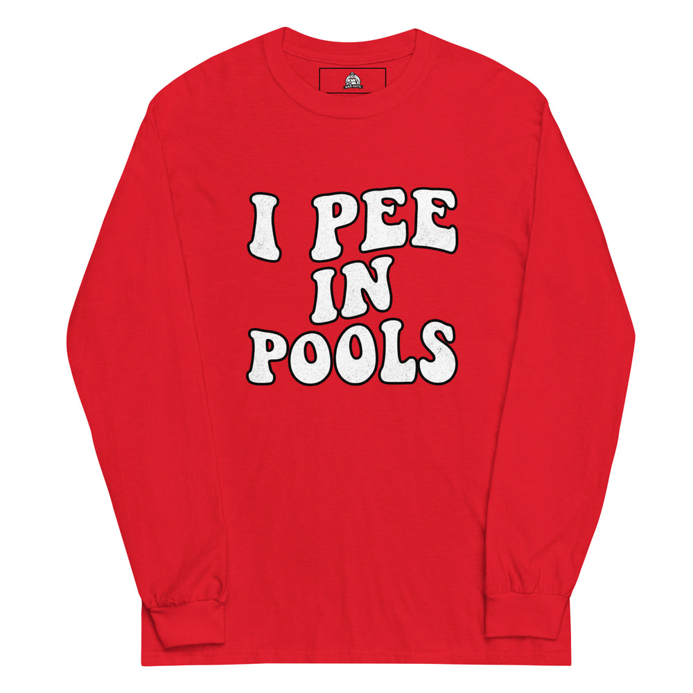 I Pee In Pools Long Sleeve — alternate color view