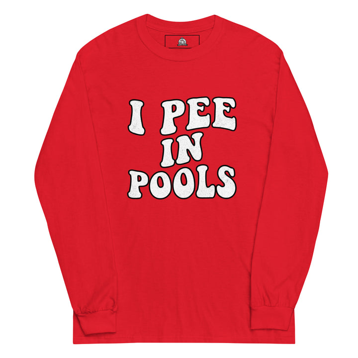 I Pee In Pools Long Sleeve — alternate color view