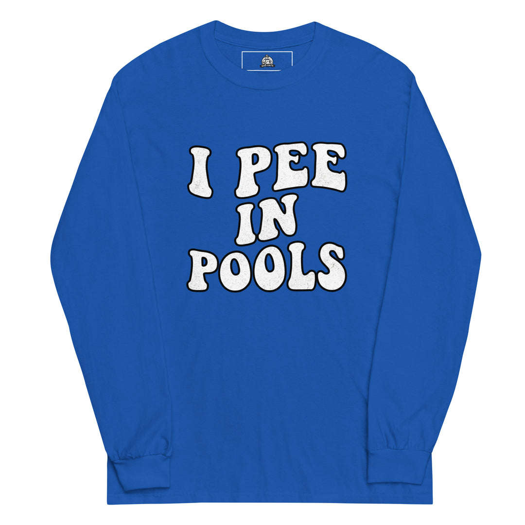 I Pee In Pools Long Sleeve — alternate color view