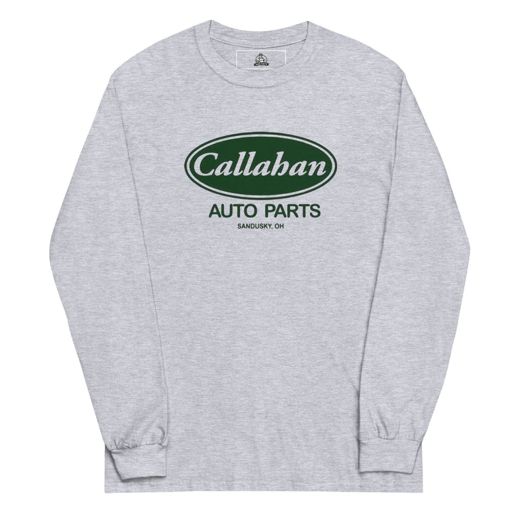 Callahan Auto Parts — a retro Callahan Auto Parts auto-shop logo, printed on a long sleeve shirt.