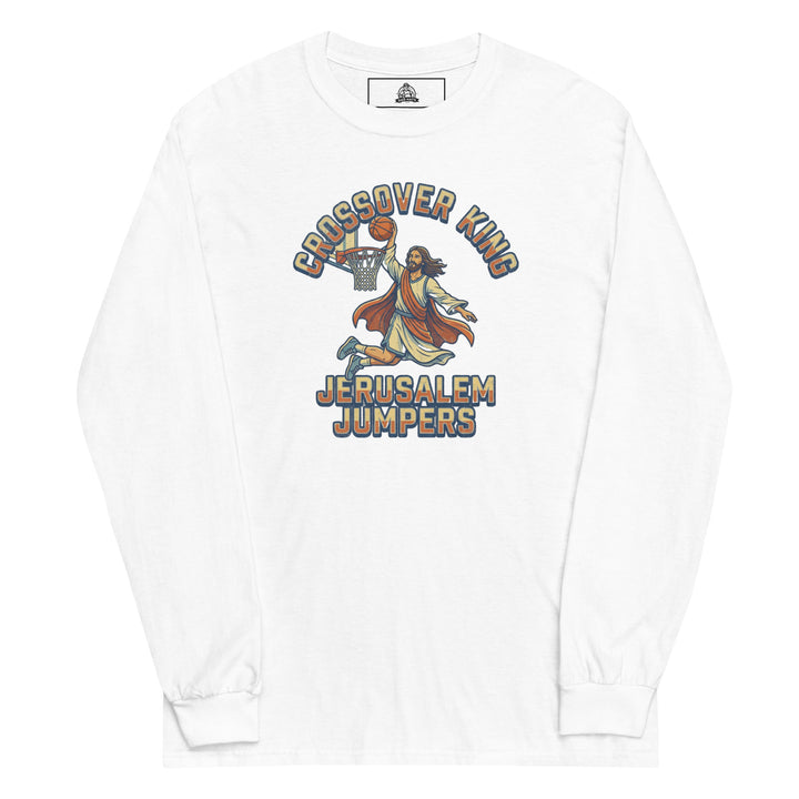 Crossover King — a basketball Crossover King design, printed on a long sleeve shirt.