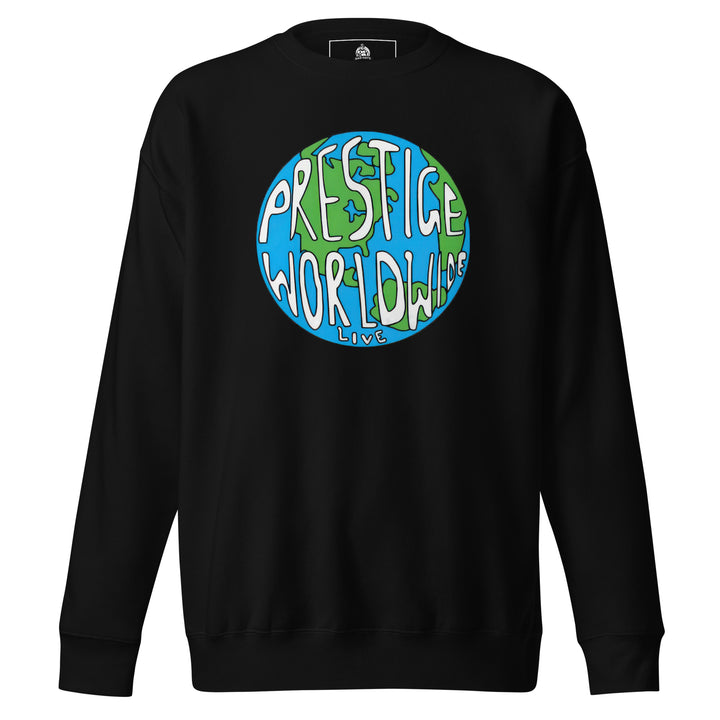 Prestige Worldwide — a Prestige Worldwide company-logo design, printed on a unisex sweatshirt.