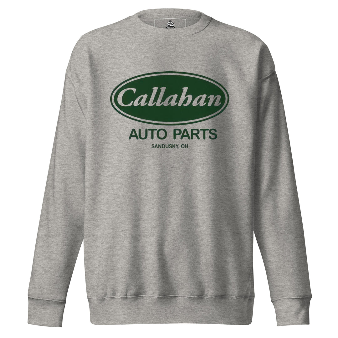 Callahan Auto Parts — a retro Callahan Auto Parts auto-shop logo, printed on a unisex sweatshirt.