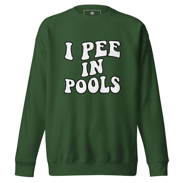 I Pee In Pools Sweatshirt — alternate color view