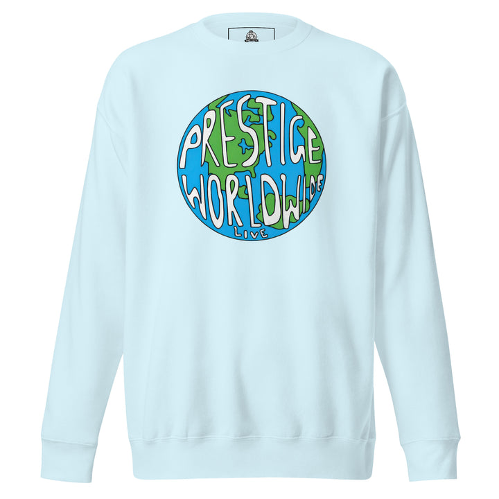 Prestige Worldwide — a Prestige Worldwide company-logo design, printed on a unisex sweatshirt.