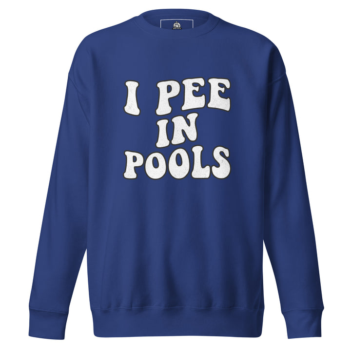 I Pee In Pools Sweatshirt — alternate color view